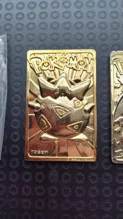 1999 Pokemon CHARIZARD and TOGEPI 23k Gold Plated Trading Card Burger King - Image 4