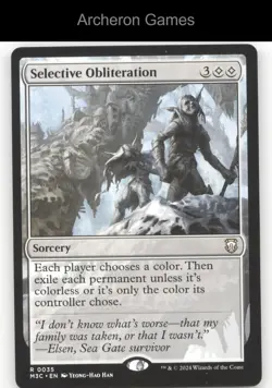 Selective Obliteration 35 R MTG Card Commander: Modern Horizons 3 - Image 1