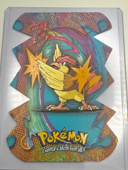 Pidgeotto #17 EV11 of 12 Die-Cut Embossed Pokemon CARD Topps Vintage (NM/LP) - Image 1