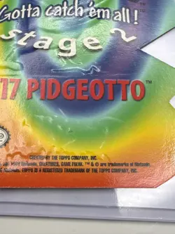 Pidgeotto #17 EV11 of 12 Die-Cut Embossed Pokemon CARD Topps Vintage (NM/LP) - Image 5
