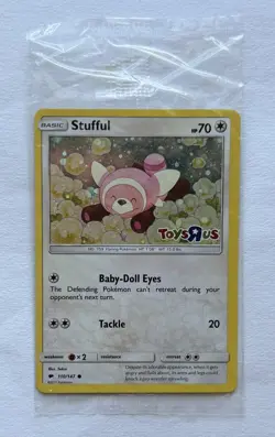 SEALED Stufful - 110/147 - Toys R Us Stamped Holo Promo Pokemon Card - NM - Image 1