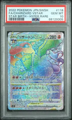 Charizard Vstar 118/100 - PSA 10 - Graded Japanese Pokemon Card - Image 1