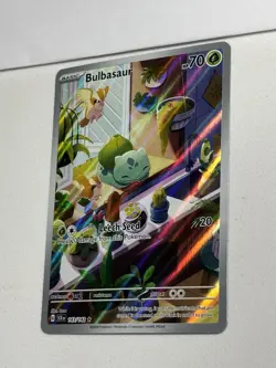 Bulbasaur 143/142 Stellar Crown Holo Illustration Clean NM Pokemon Card - Image 2
