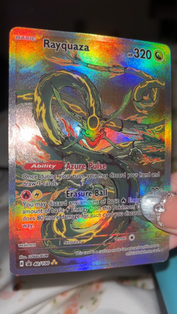 FANART Pokemon Rayquaza Full Art SIR Japanese Painting Custom Fan Card Art - Image 2