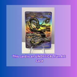 FANART Pokemon Rayquaza Full Art SIR Japanese Painting Custom Fan Card Art - Image 3