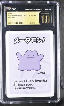 Ditto Old Maid Pokemon Playing Cards Jpn CGC 10 Pristine - Image 1