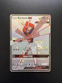 Kartana GX - SV73/SV94 - Pokemon Hidden Fates Sun & Moon Shiny Rare Card NM - Image 1