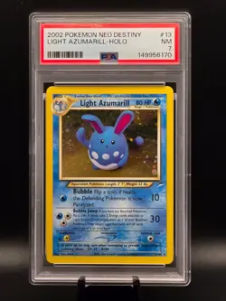Pokemon TCG | Light Azumarill 13/105 Neo Destiny Holo 2002 | PSA 7 - Image 1
