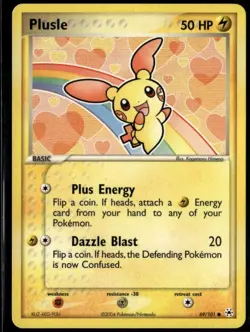 Plusle 69/101 Common Hidden Legends NM Pokemon Card - Image 1