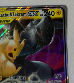 Pikachu & Zekrom GX 33/181 Sm-Team Up Holo Sun & Moon Tag & Team Pokemon NM - Image 3