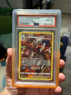 Pokemon SWSH Brilliant Stars Houndoom Full Art TG10/TG30 PSA 10 - Image 1