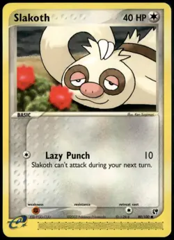 Slakoth - ex Sandstorm Common 80/100 2003 NM Pokemon - Image 1