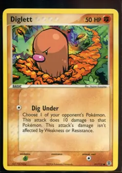 Diglett - ex FireRed & LeafGreen 61/112 2004 NM Pokemon - Image 1