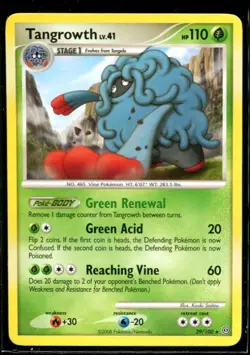 Tangrowth Rare - DP Stormfront 29/100 2008 NM Pokemon - Image 1