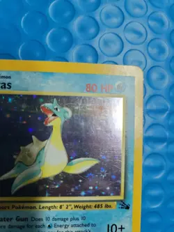 The Pokemon Company Lapras 10/62 Fossil Holo Rare Holo English 80 HP Unlimited - Image 2