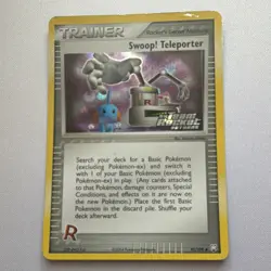 Pokemon TCG Swoop! Teleporter Reverse Holo 92/109 Team Rocket Returns 2004 - Image 1