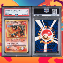 1999 POKEMON JAPANESE GYM 2 #6 BLAINE'S CHARIZARD-HOLO PSA 9 - Image 2