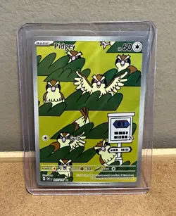 Pokemon TCG Pidgey 207/197 SV03 Obsidian Flames Illustration Rare Holo EN - Image 1