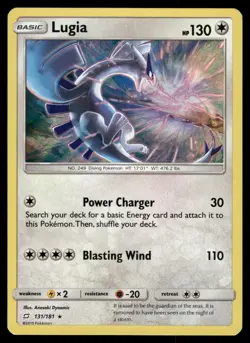Lugia 131/181 Holo Rare Team Up Pokemon Near Mint - Image 1