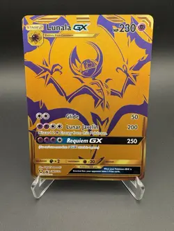 Pokemon TCG Lunala GX SM103A Promo Full Art Holo EN 230HP 2019 - Image 1