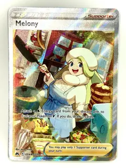 Melony GG64/GG70 Ultra Rare Crown Zenith Galarian Gallery Pokemon Holo Near Mint - Image 1