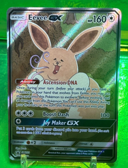 2019 SM233 PROMO Eevee GX Pokemon TCG Sun & Moon HOLO Full Art - Image 1