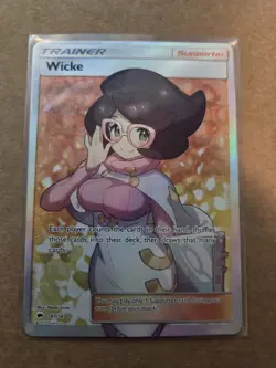 Wicke 147/147 SM: Burning Shadows Ultra Rare Full Art Holo Trainer - Image 1