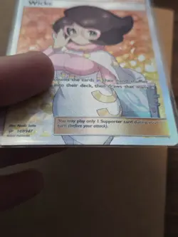 Wicke 147/147 SM: Burning Shadows Ultra Rare Full Art Holo Trainer - Image 4