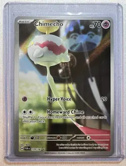 Pokemon Chimecho 179/167 Twilight Masquerade Illustration Rare Holo Full Art NM - Image 1