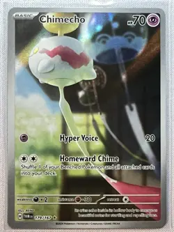 Pokemon Chimecho 179/167 Twilight Masquerade Illustration Rare Holo Full Art NM - Image 2