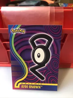 VERY RARE 2001 Topps POKEMON JOHTO #201 UNOWN -NM - Image 1