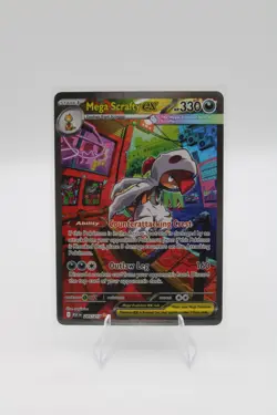 Pokemon TCG Mega Scrafty EX 285/217 ASC Eng Secret Rare Full Art Holo - Image 1
