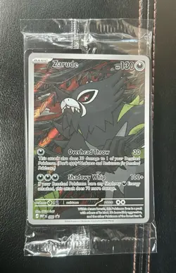 Pokemon Pitch Black ETB Zarude 88 Black Star Promo Prerelease NM In Hand - Image 1