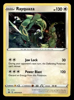 Rayquaza SWSH029 Holo Promo Sword & Shield Promo Pokemon Near Mint - Image 1