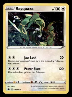 Rayquaza SWSH029 Holo Promo Sword & Shield Promo Pokemon Near Mint - Image 1