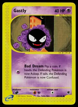 GASTLY 109/165 COMMON EXPEDITION BASE SET POKEMON NM - Image 1