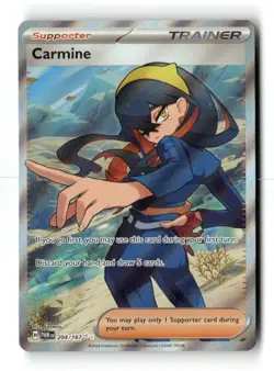 Carmine 204/167 Ultra Rare Twilight Masquerade Pokemon Holo NM - Image 1