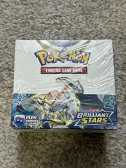Pokemon TCG Brilliant Stars Booster Box Factory Sealed (36 Sealed Booster Packs) - Image 1