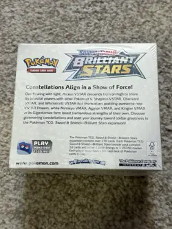 Pokemon TCG Brilliant Stars Booster Box Factory Sealed (36 Sealed Booster Packs) - Image 2