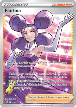 FANTINA 191/196 ULTRA RARE LOST ORIGIN POKEMON HOLO NEAR MINT - Image 1