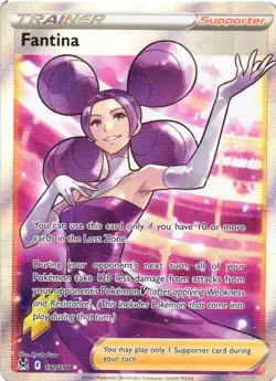 FANTINA 191/196 ULTRA RARE LOST ORIGIN POKEMON HOLO NEAR MINT - Image 2
