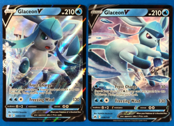 Glaceon V Black Star Promo Full Art Pokemon SWSH196 & Crown Zenith Ultra Rare - Image 1