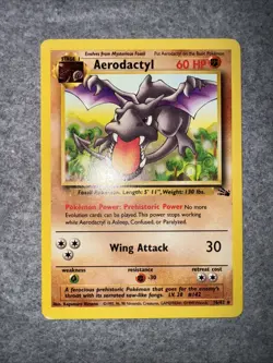 Pokemon Aerodactyl 16/62 Fossil Unlimited Rare - Image 3