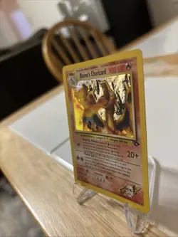Blain’s Charizard 2/132 Holo Rare Gym Challenge 2000 Pokemon Crease DMG - Image 4