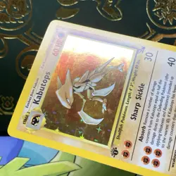 Pokemon 1999 Kabutops 9/62 Fossil Holo (First Edition) 1st NM - Image 4