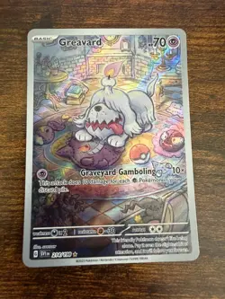 Pokemon TCG Greavard 214/198 SV01 Illustration Rare Full Art Holo - Image 1