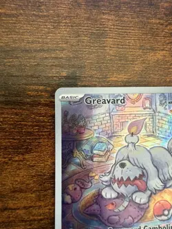 Pokemon TCG Greavard 214/198 SV01 Illustration Rare Full Art Holo - Image 5