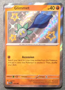 Pokemon English - Paldean Fates - Glimmet 179/091 - Baby Shiny - NM - Image 1