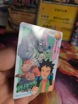 Pokemon Karte Card Carddass vending anime japanese Exc- Brock Onix Meowth - Image 4