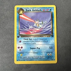 Pokemon Dark Golduck 37/82 NM/LP 1st Edition Non-Holo Rare Card - Image 1